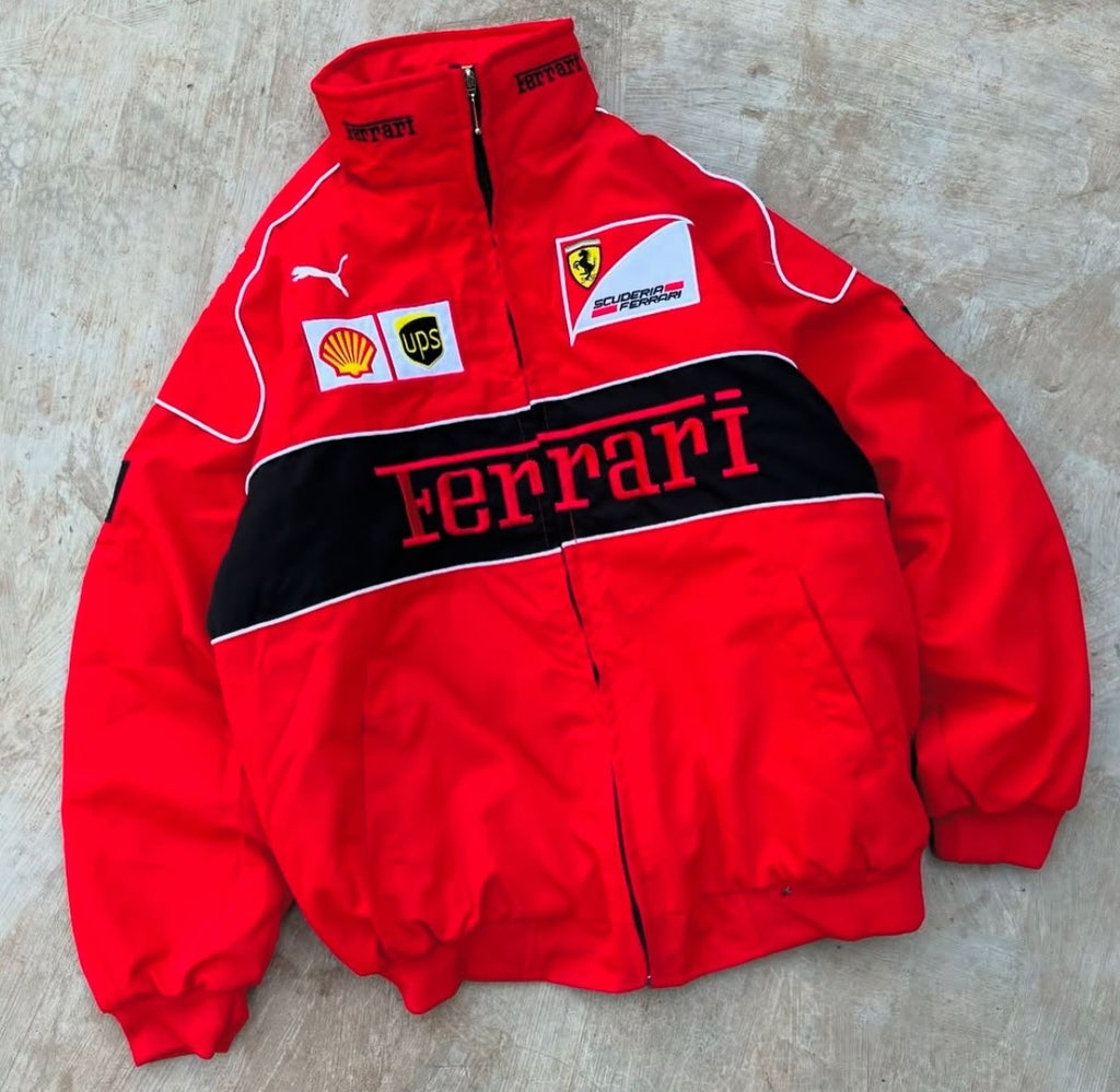 Ferrari F1 Red Racer Jacket