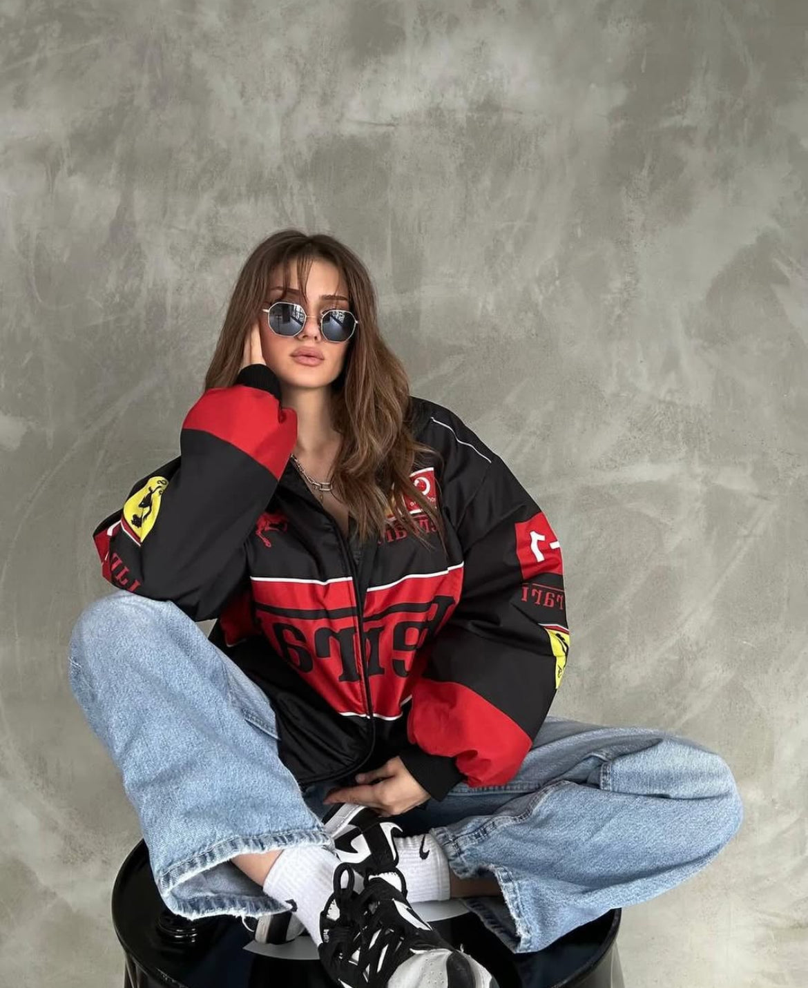 Ferrari F1 Racing Black Jacket