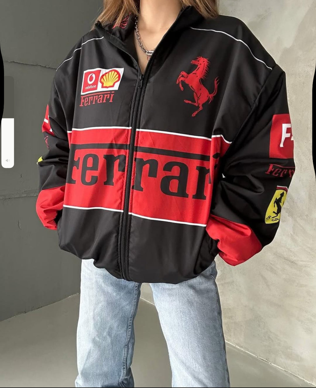 Ferrari F1 Racing Black Jacket