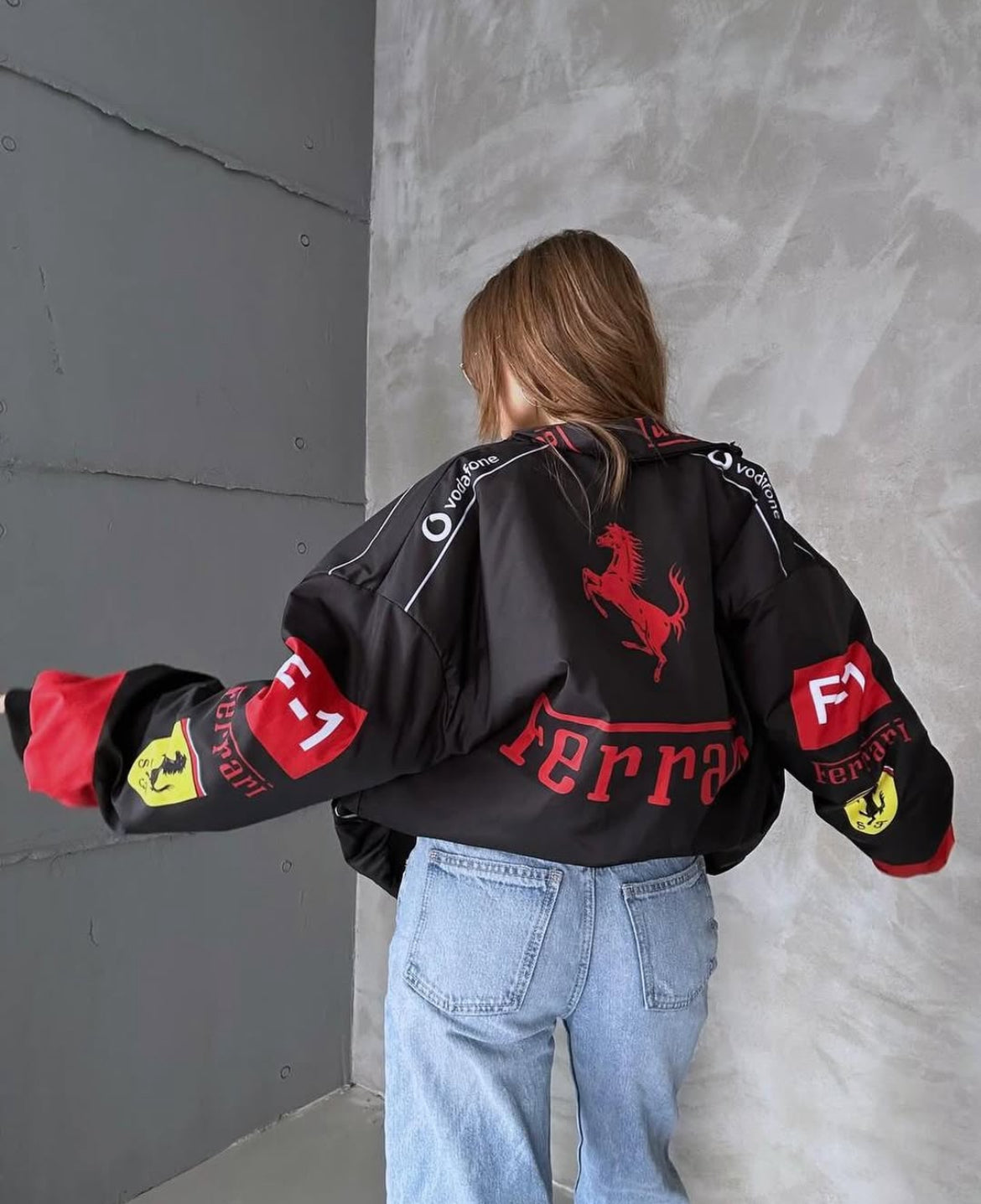 Ferrari F1 Racing Black Jacket