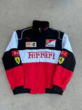 Ferrari F1 White Racer Jacket