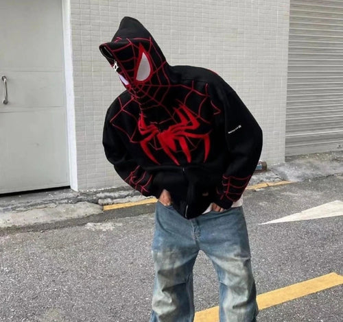 Black Spiderman Hoodie ⭐⭐⭐⭐(4.5/5)